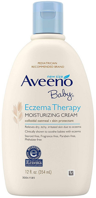 Aveeno 濕疹修護保濕嬰兒乳霜, 1個, 341ml