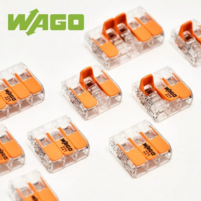 WAGO 221系列快速接頭導線連接器, 1個