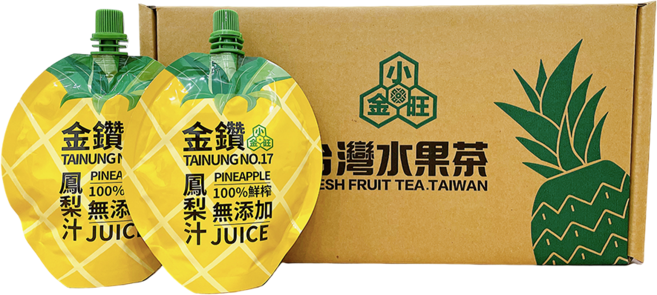 小金旺 金鑽鳳梨汁 非濃縮還原, 12包, 150ml