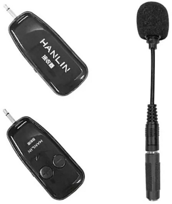 HANLIN 迷你手持UHF無線麥克風 吉他樂器無線傳輸器 擴音機專用教學麥克風, 2TUHF+
