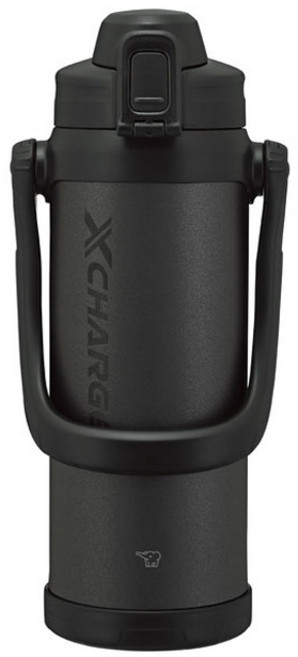 ZOJIRUSHI 象印 X Charge 大容量運動涼感保溫保冷瓶 SDBE20BA, 1個, 2.06L, 黑色