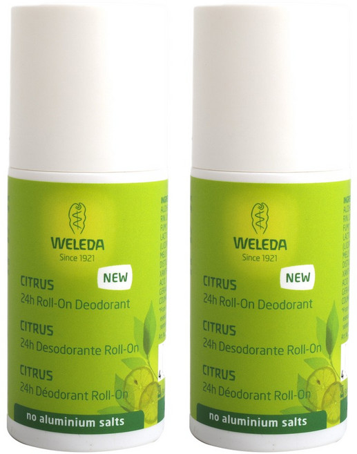 WELEDA 薇蕾德 柑橘香氛滾珠除臭劑, 2個, 50ml