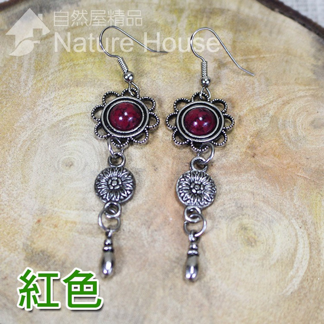 【自然屋精品】古銅古銀耳環 古銅 古銀 耳環 飾品 耳針式 耳飾 耳釘 復古風 earring