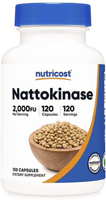 nutricost 納豆激酶 2000FU 膠囊, 1個, 120入, 120錠