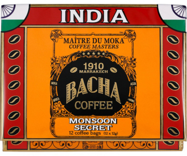 BACHACOFFEE 季風的祕密咖啡禮盒, 1個, 12入, 12g