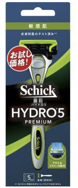 Schick 舒適牌 敏感肌用水次元5優質刮鬍刀, 1入, 單品