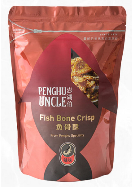 PENGHU UNCLE 澎湖伯 魚骨酥（辣味）, 100g, 1個