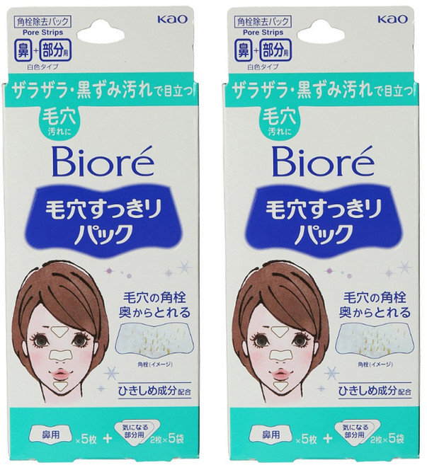 Biore 蜜妮 妙鼻貼 鼻頭+其它部位, 2個, 15件