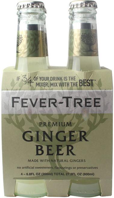 FEVER-TREE 芬味樹 頂級生薑啤酒, 4個, 200ml