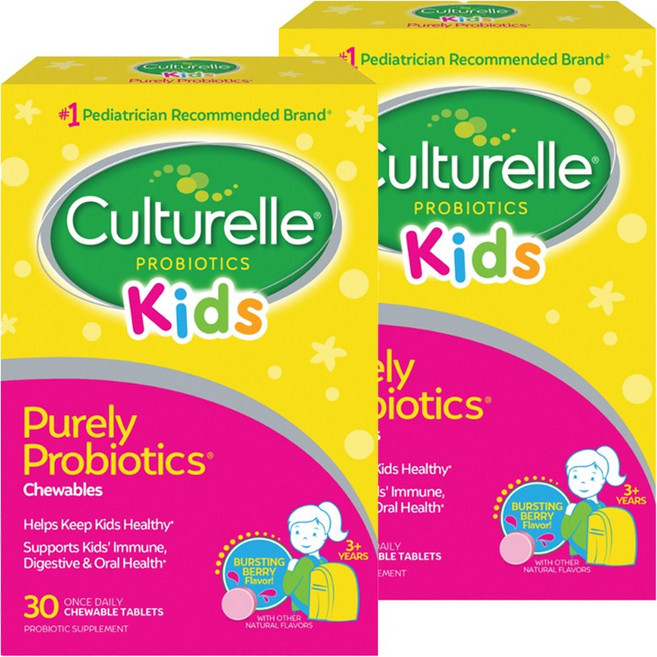 Culturelle 康萃樂 孩童日常益生菌咀嚼錠, 30錠, 2盒