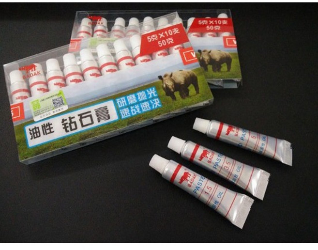 紅牛BADAK 油性鑽石膏 研磨膏 300-10000目 金屬玉石玻璃鏡面拋光, 1個