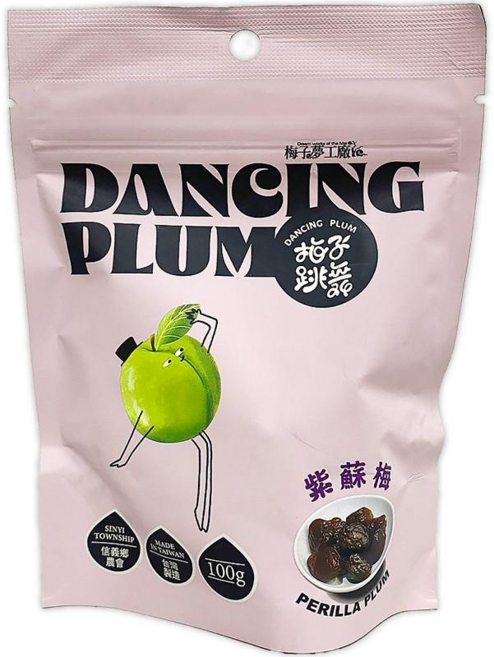 信義鄉農會 梅子跳舞 紫蘇梅, 1個, 100g