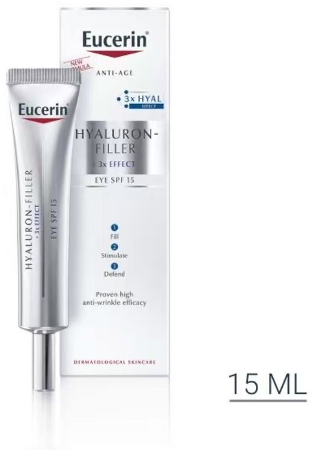 Eucerin 玻尿酸3X眼霜, 1條, 15ml