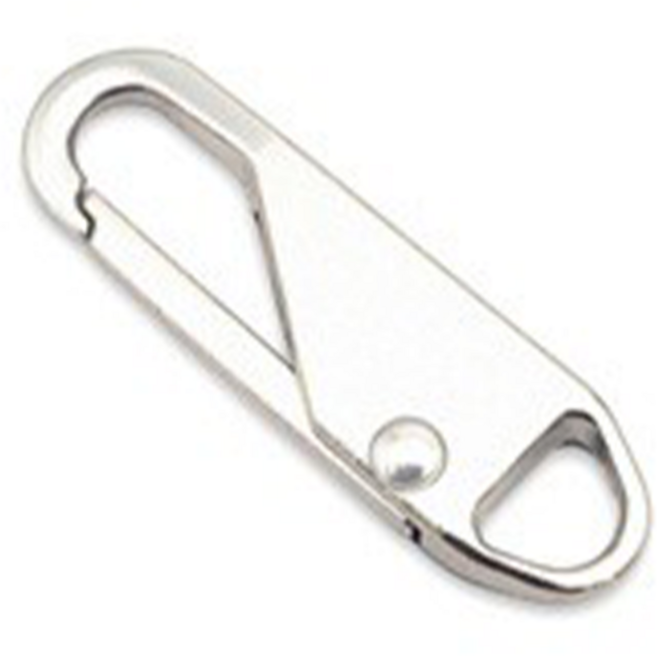 通用拉鍊頭A0101 - DIY拉鍊維修配件 簡易安裝, 銀色拉鍊扣, 1個