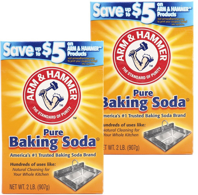 ARM&HAMMER 食品級小蘇打粉, 2盒, 907g