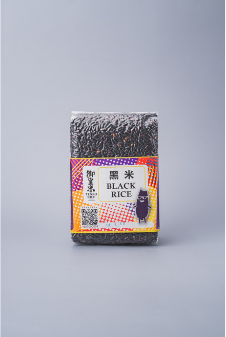 御皇米 台灣在地優質黑米 富含膳食纖維與花青素, 600g, 12包