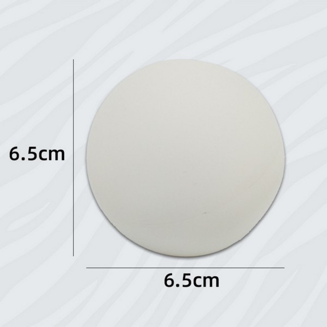 Gwo-Shoou 軟式網球 復健球 橡膠材質 直徑6.5cm 柔軟觸感, 白色, 1個