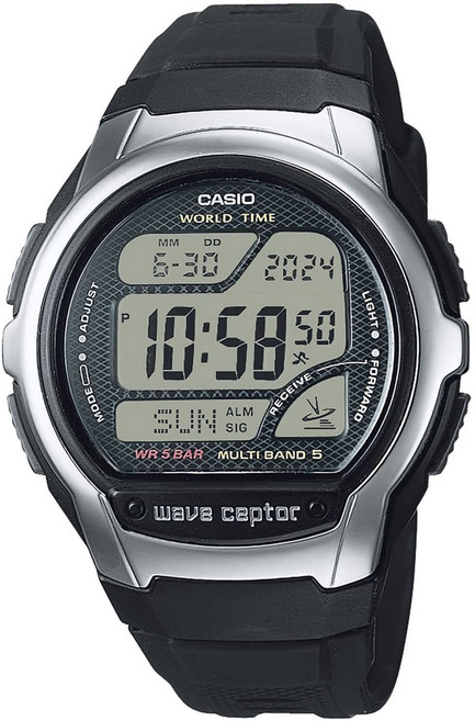 CASIO 卡西歐 男款Wave Ceptor多頻道防水聚氨酯手錶 WV-58R-1AJF