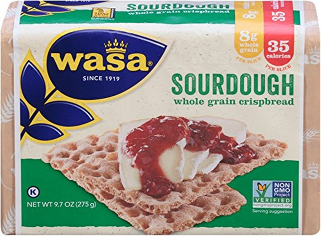 wasa Sourdough全麥穀物酥脆麵包餅乾, 1包, 275g