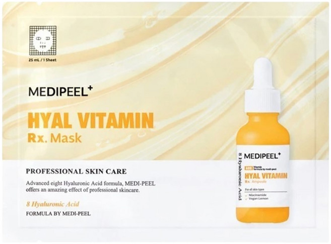 MEDI-PEEL HYAL VITAMIN Rx. Mask 玻尿酸維他命面膜, 1個, 1個裝