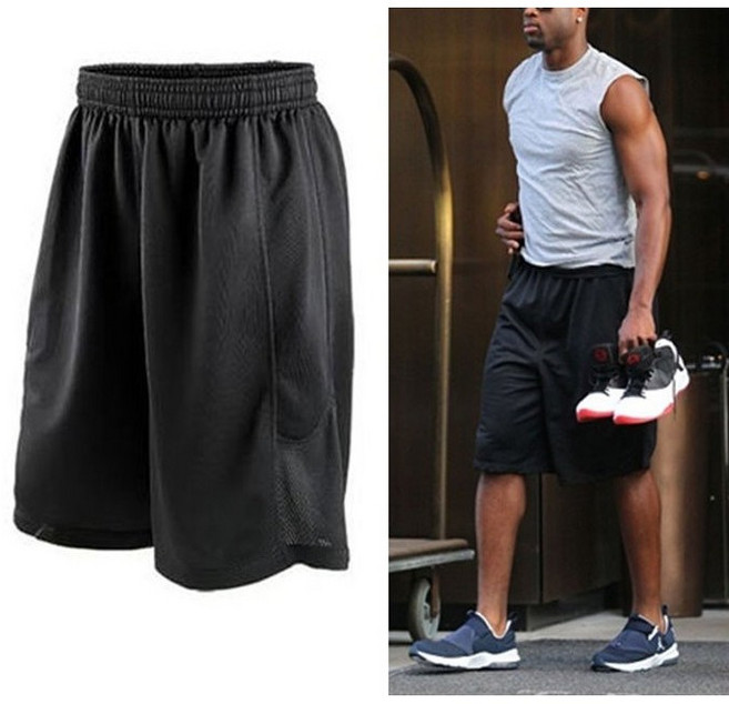 籃球褲 有口袋 基本經典黑色 彈性球褲 跑步短褲
