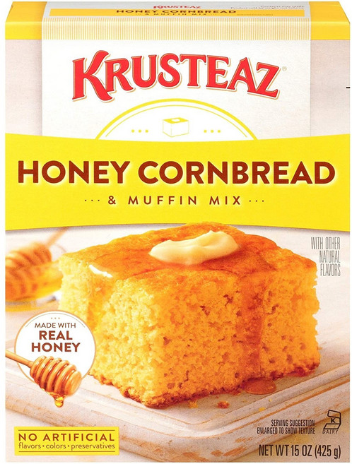 KRUSTEAZ 蜂蜜玉米麵包預拌粉, 1個, 425g