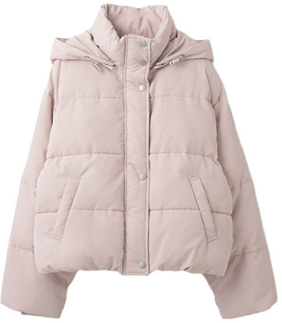 LOVETOXIC 女款短版可拆式連帽鋪棉夾克