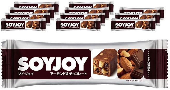 OtsukaPharmaceutical SOYJOY大豆能量棒 杏仁巧克力口味, 12個