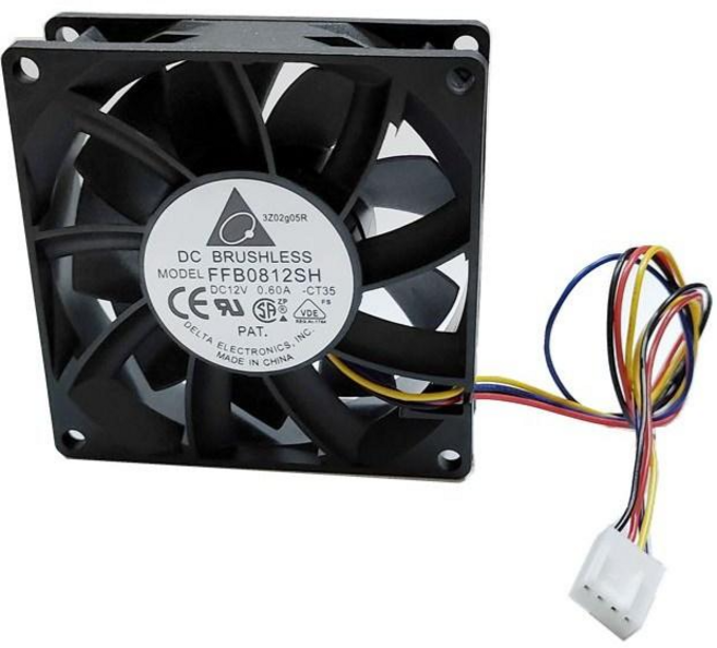 台達 高轉速電腦散熱風扇 (8公分 / 4000RPM / 小4PIN), FFB0812SH