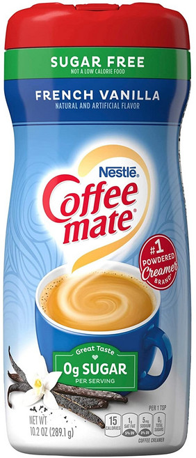 Coffee mate 咖啡伴侶 法式香草風味無糖奶精粉, 289.1g, 1罐, 1罐