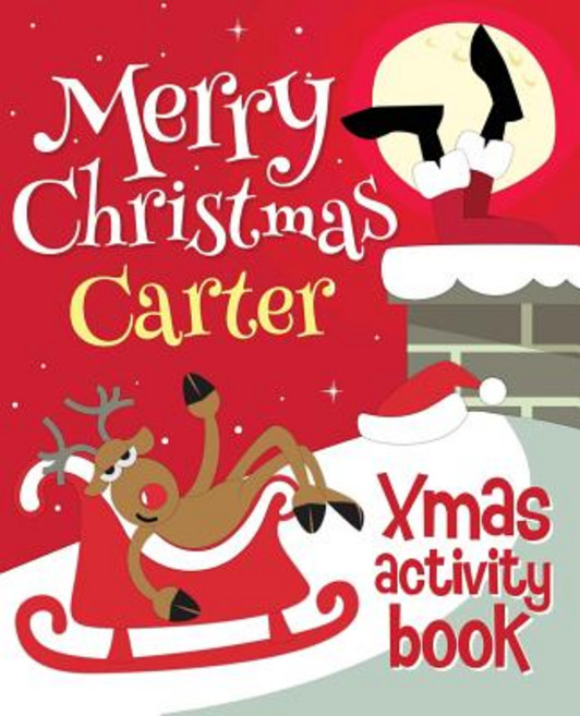(英文圖書)Merry Christmas Carter - Xmas Activity Book: (Personalized Children's Activity B... 平裝版, Createspace Independent Pub..., 英文