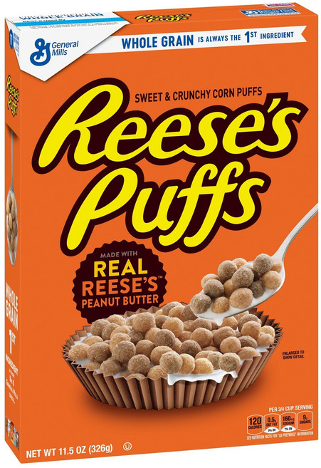 General Mills Reese's Puffs穀物脆球, 1盒, 326g