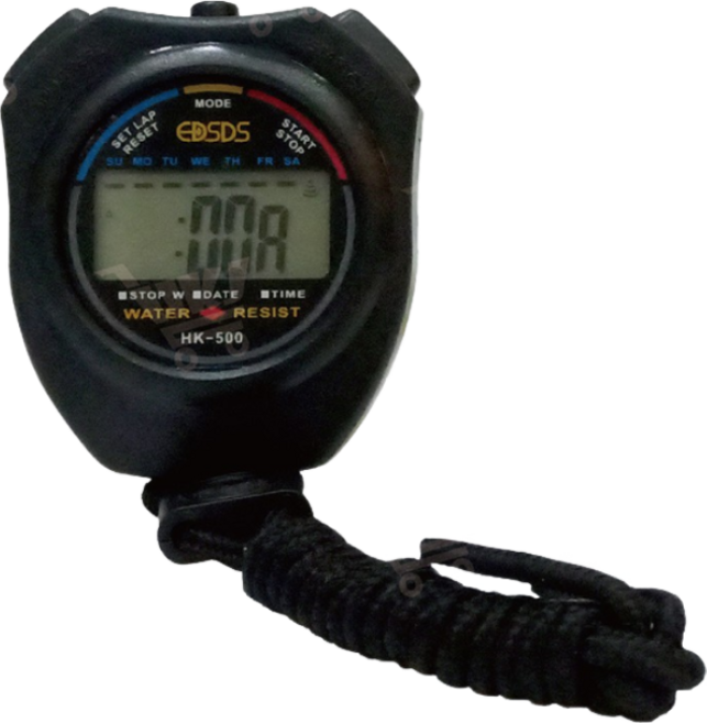 EDSDS HK-500 四合一運動電子碼錶（計時/時鐘/鬧鐘）, 黑色