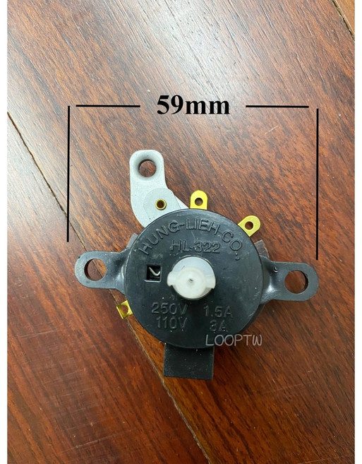 HUNG-LIEH.CO. 電風扇開關 壁扇開關 附旋鈕與拉繩拉珠 適用250V/1.5A 110V/3A, 開關(附拉繩.拉珠)