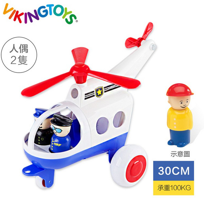 Viking toys Jumbo救援特搜隊 30cm 玩具直升機, 詳見包裝
