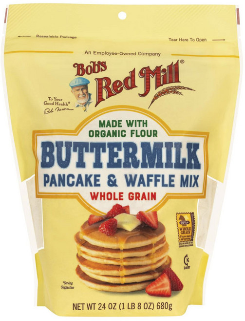 Bob's Red Mill 酪漿鬆餅 & 鬆餅預拌粉, 1個, 680g