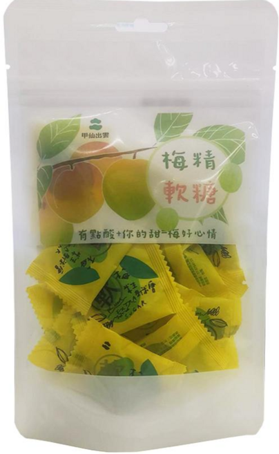 甲仙地區農會 綠色軟梅精糖 酸甜Q彈 獨立包裝 台灣在地優質梅子, 80g, 1個
