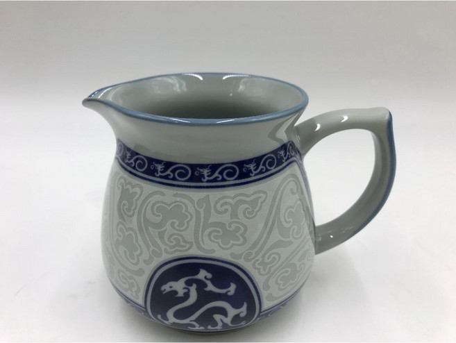 茶具文化 茶海 陶瓷公道杯 測杯 分茶器 功夫茶具配件, 青龍, 1個, 340cc
