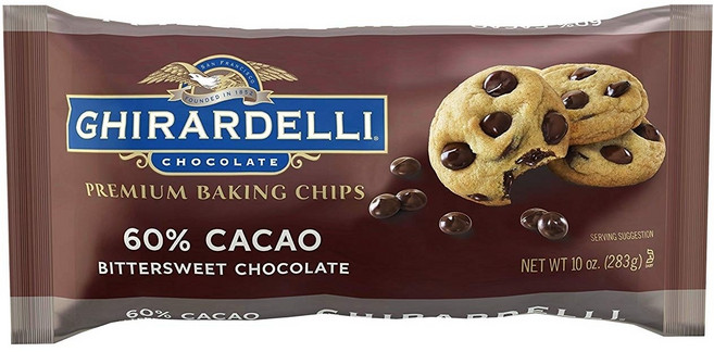 GHIRARDELLI 鷹牌 60%可可巧克力餅, 1包, 283g