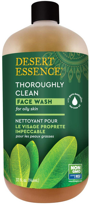 DESERT ESSENCE 茶樹舒緩潔淨潔顏露, 1瓶, 946ml