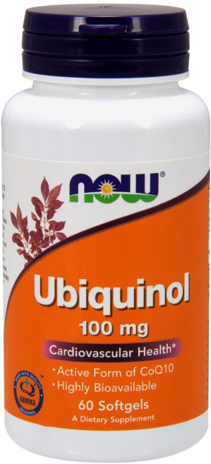 NOW Foods 還原型輔酶Q10軟膠囊 100mg, 60顆, 1罐