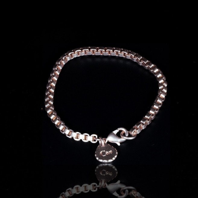 CABRON CONDE Bracelet 霧玫瑰金方磚手鍊 LIMITED SERIES限定色系列 CONDE Bracelet 霧玫瑰 L