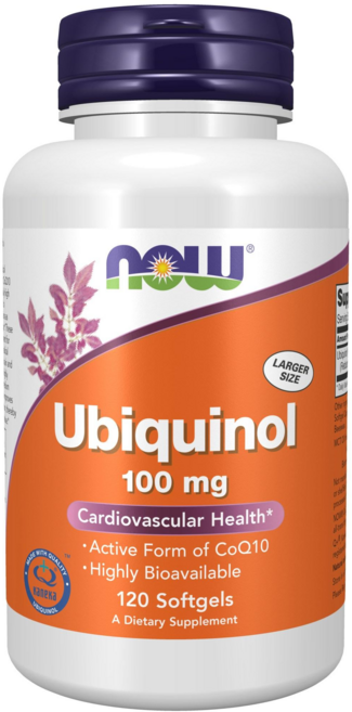NOW Foods 還原型輔酶Q10軟膠囊 100mg, 120顆, 1罐