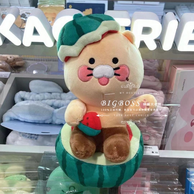 KAKAO FRIENDS 夏日西瓜春植娃娃, 詳見商品包裝, 1個, 8cm