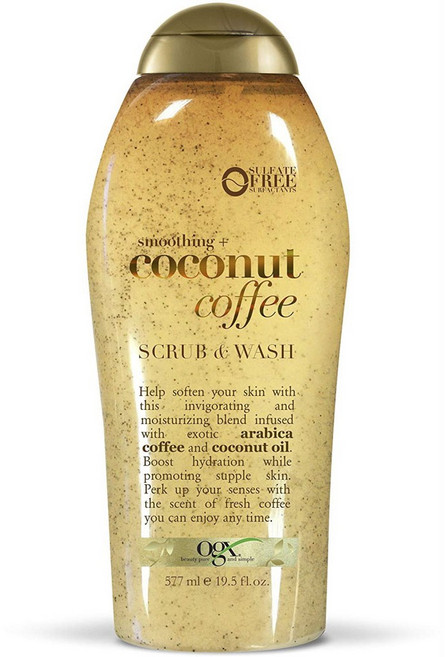 ogx 椰子咖啡身體磨砂膏, 1個, 577ml