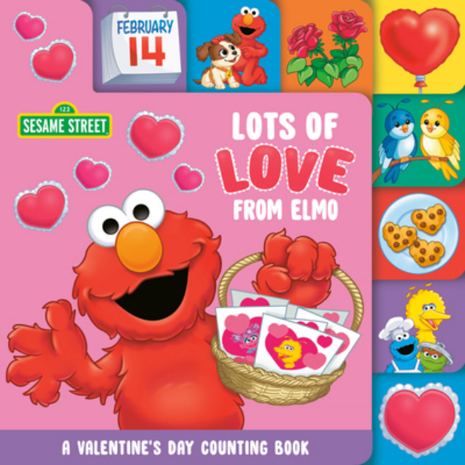 (英文圖書)Lots of Love from Elmo (Sesame Street): A Valentine's Day Counting Book Board Books, Random House Books for Youn..., 英文, 硬頁書