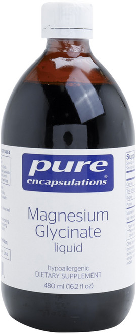 Pure Encapsulations 甘胺酸鎂液體, 1個, 480ml