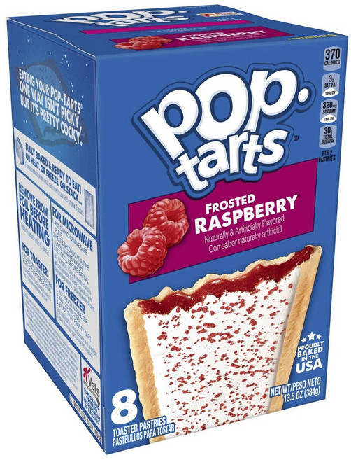 Kellogg's 家樂氏 Pop Tarts夾心餅乾 覆盆莓口味 8包入, 1盒, 384g