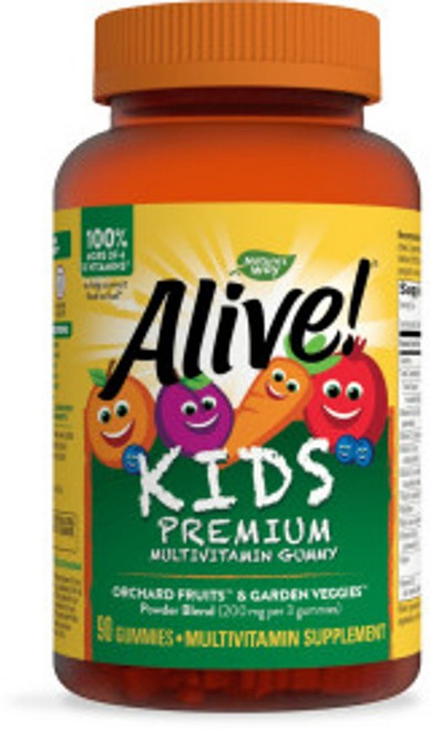 Nature's Way 然萃維 孩童用綜合維他命軟糖 櫻桃&葡萄&橘子口味, 90顆, 1罐