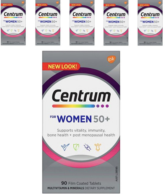 Centrum 善存 50歲以上女性適用綜合維他命膜衣錠, 6罐, 90顆